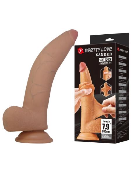 Pretty love - xander dildo realístico 20 cm ø 5 cm color natural