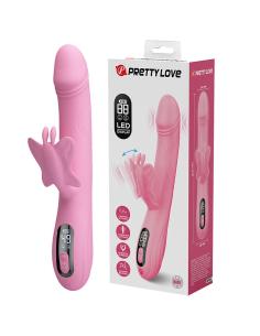 Pretty love - bella vibrador rabbit con estimulación mariposa y led rosa