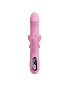 Pretty love - bella vibrador rabbit con estimulación mariposa y led rosa 2