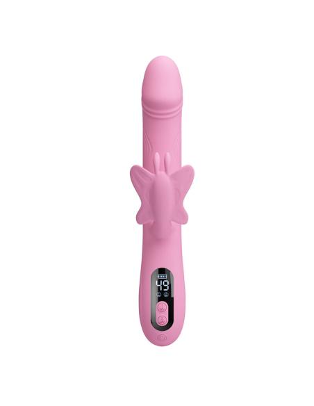 Pretty love - bella vibrador rabbit con estimulación mariposa y led rosa