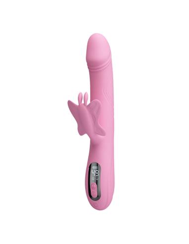 Pretty love - bella vibrador rabbit con estimulación mariposa y led rosa