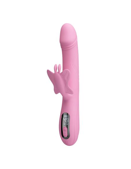 Pretty love - bella vibrador rabbit con estimulación mariposa y led rosa
