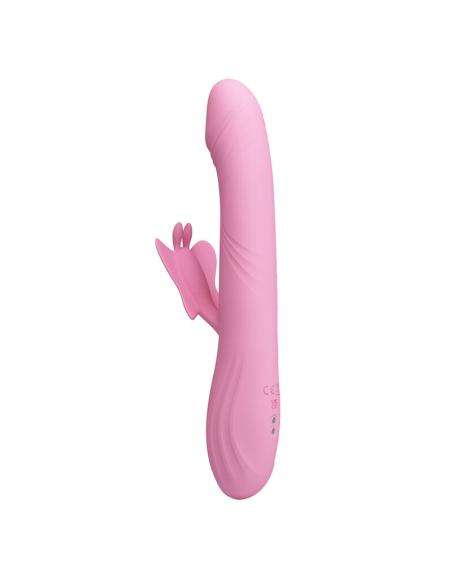 Pretty love - bella vibrador rabbit con estimulación mariposa y led rosa