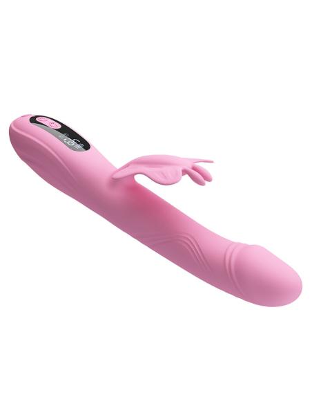 Pretty love - bella vibrador rabbit con estimulación mariposa y led rosa