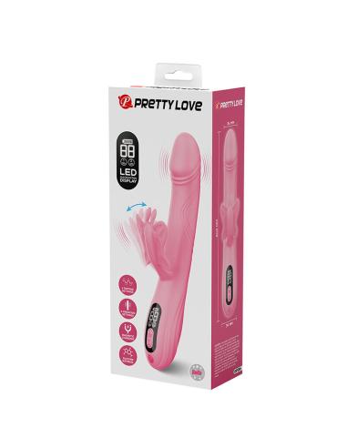 Pretty love - bella vibrador rabbit con estimulación mariposa y led rosa