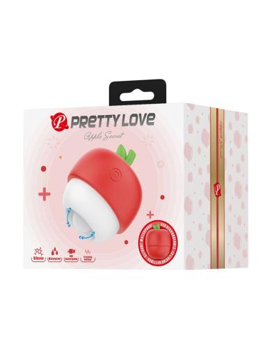 Pretty love - estimulador clitoral con efecto lengua recargable rojo