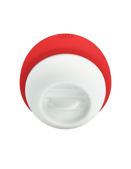 Pretty love - estimulador clitoral con efecto lengua recargable rojo