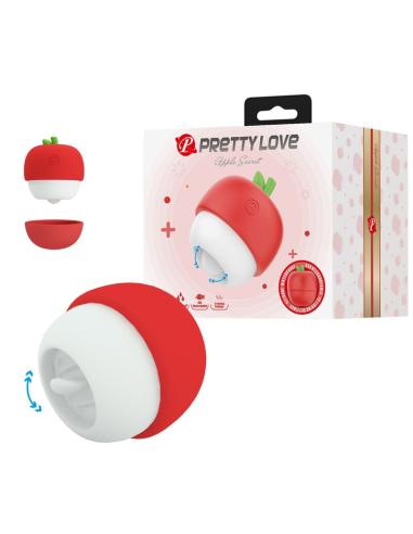 Pretty love - estimulador clitoral con efecto lengua recargable rojo