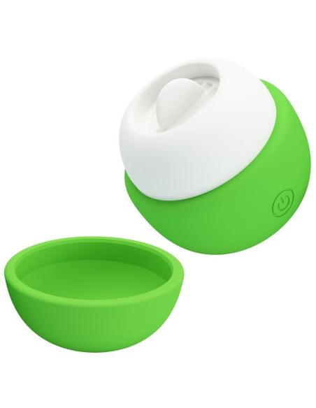 Pretty love - estimulador clitoral con efecto lengua recargable verde