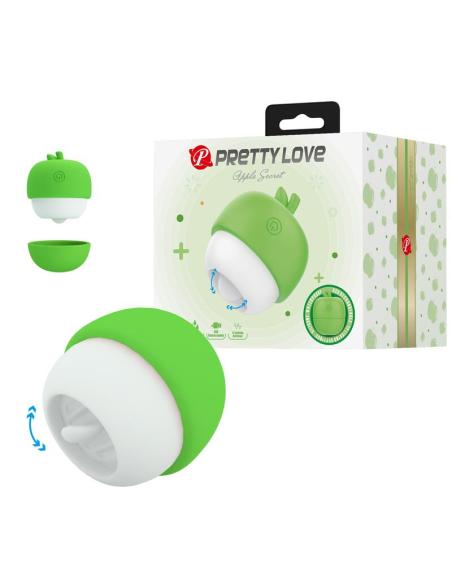 Pretty love - estimulador clitoral con efecto lengua recargable verde