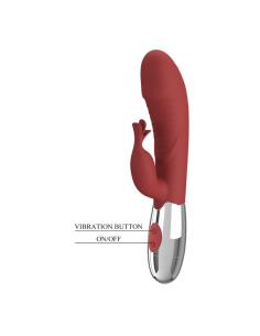 Pretty love - vibrador rabbit rosewood 30 funciones recargable usb rojo