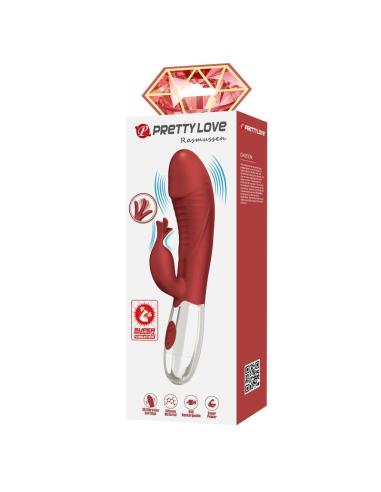 Pretty love - vibrador rabbit rosewood 30 funciones recargable usb rojo