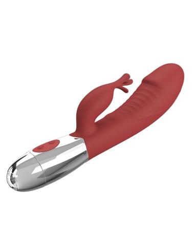 Pretty love - vibrador rabbit rosewood 30 funciones recargable usb rojo