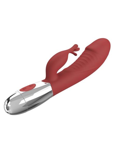 Pretty love - vibrador rabbit rosewood 30 funciones recargable usb rojo