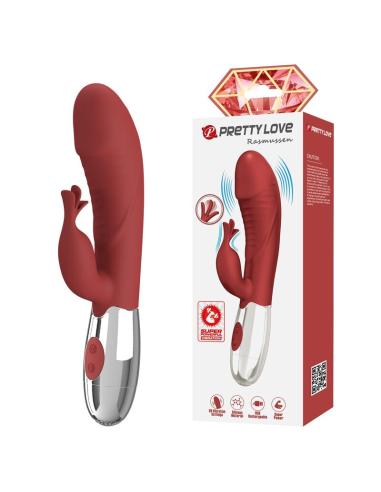 Pretty love - vibrador rabbit rosewood 30 funciones recargable usb rojo