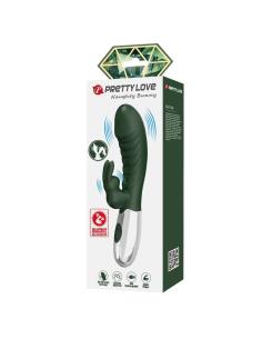 Pretty love - vibrador rabbit naughty bunny 30 funciones recargable usb verde 2