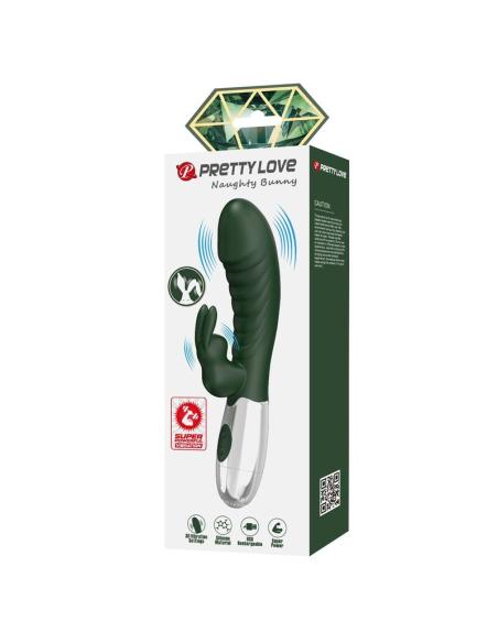 Pretty love - vibrador rabbit naughty bunny 30 funciones recargable usb verde