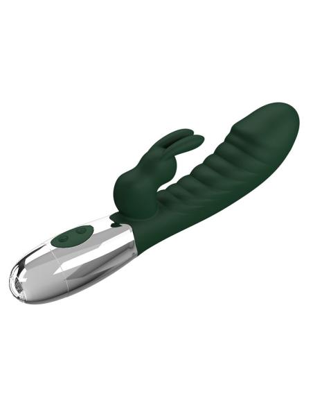 Pretty love - vibrador rabbit naughty bunny 30 funciones recargable usb verde