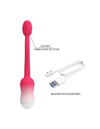 Pretty love - huevo vibrador pulsen control app 12 funciones recargable usb rosa
