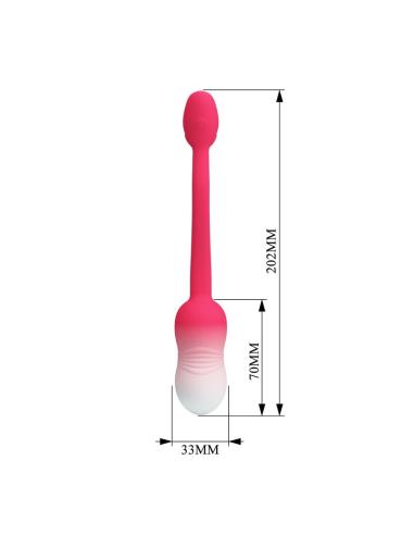 Pretty love - huevo vibrador pulsen control app 12 funciones recargable usb rosa