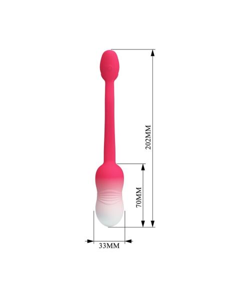 Pretty love - huevo vibrador pulsen control app 12 funciones recargable usb rosa