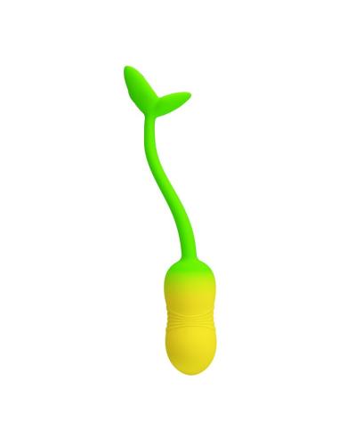 Pretty love - huevo vibrador pulsen control app 12 funciones recargable usb verde-amarillo
