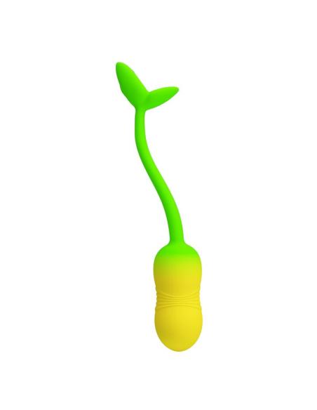 Pretty love - huevo vibrador pulsen control app 12 funciones recargable usb verde-amarillo