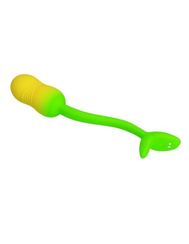 Pretty love - huevo vibrador pulsen control app 12 funciones recargable usb verde-amarillo