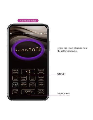 Pretty love - huevo vibrador pulsen control app 12 funciones recargable usb verde-amarillo