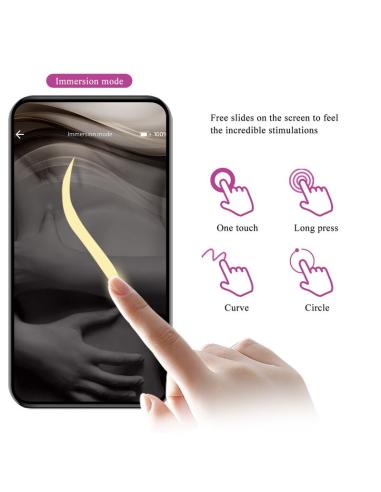Pretty love - huevo vibrador pulsen control app 12 funciones recargable usb verde-amarillo