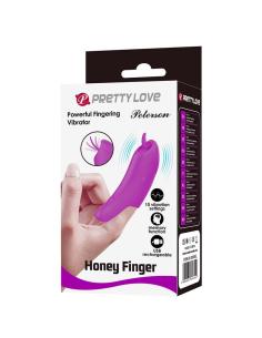 Pretty love - peterson honey finger vibrador de dedo recargable morado 2