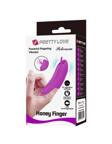 Pretty love - peterson honey finger vibrador de dedo recargable morado