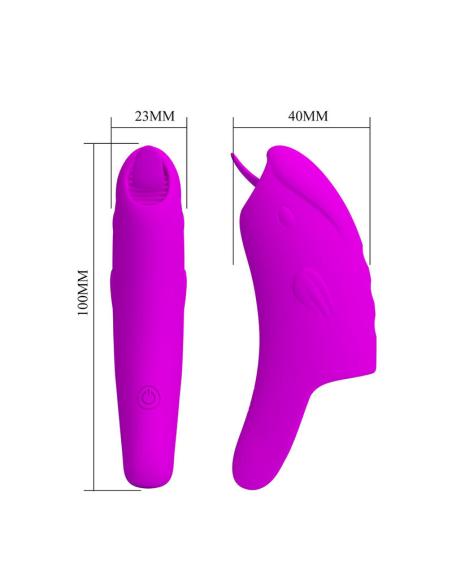 Pretty love - peterson honey finger vibrador de dedo recargable morado