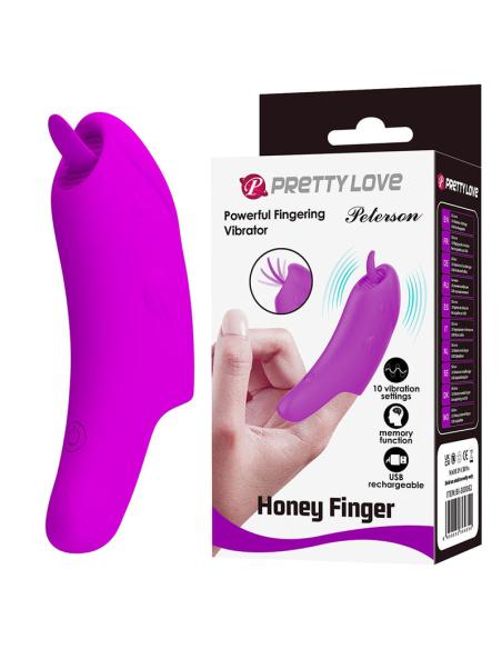 Pretty love - peterson honey finger vibrador de dedo recargable morado