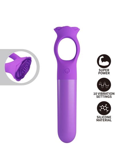 Pretty love - giana mini masajeador vibrador recargable morado