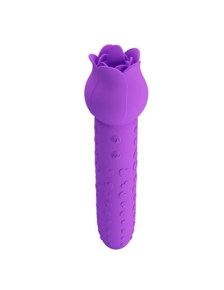 Pretty love - dannell vibrador con estimulación oral y clitoral recargable morado
