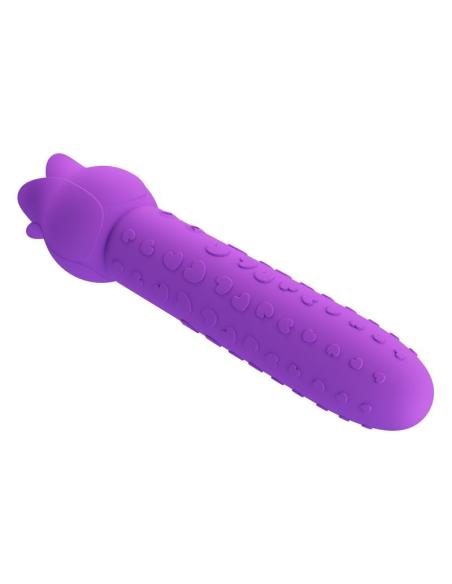 Pretty love - dannell vibrador con estimulación oral y clitoral recargable morado
