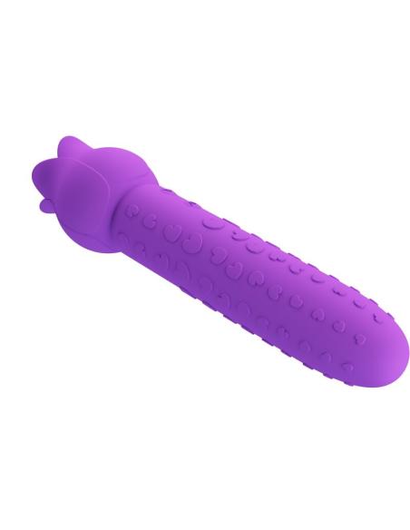 Pretty love - dannell vibrador con estimulación oral y clitoral recargable morado