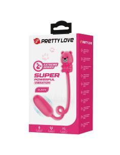 Pretty love - olson huevo vibrador con mando por cable recargable rosa 2