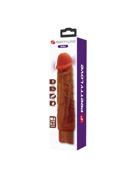 Pretty love - duke vibrador realístico 23,5 cm ø 4,8 cm color marrón