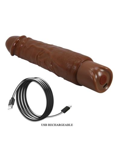 Pretty love - duke vibrador realístico 23,5 cm ø 4,8 cm color marrón