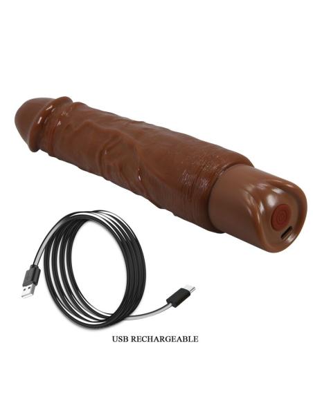 Pretty love - duke vibrador realístico 23,5 cm ø 4,8 cm color marrón