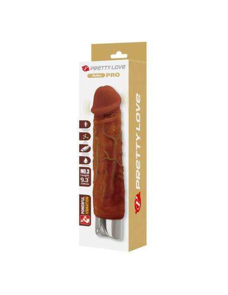 Pretty love - duke vibrador realístico 23,5 cm ø 4,8 cm color marrón