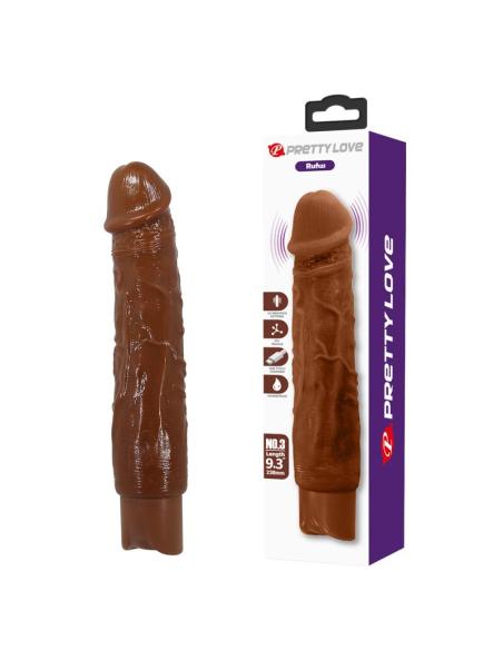 Pretty love - duke vibrador realístico 23,5 cm ø 4,8 cm color marrón
