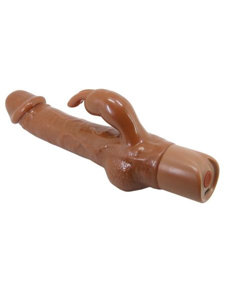 Pretty love - ellison vibrador rabbit realístico 22,6 cm ø 4,2 cm color marrón