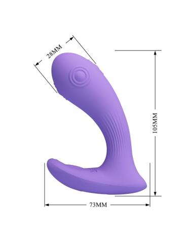 Pretty love - andromeda vibrador de doble estimulación recargable morado