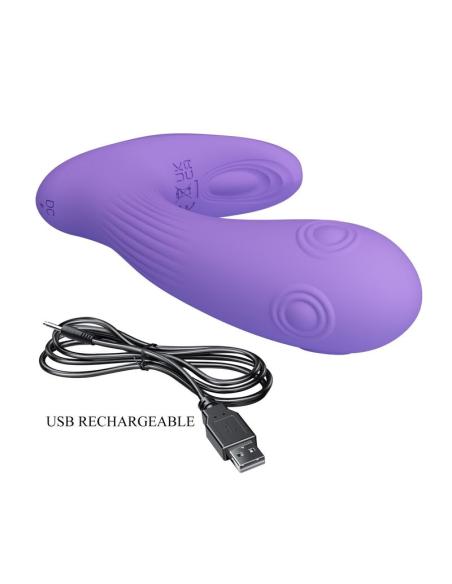 Pretty love - andromeda vibrador de doble estimulación recargable morado