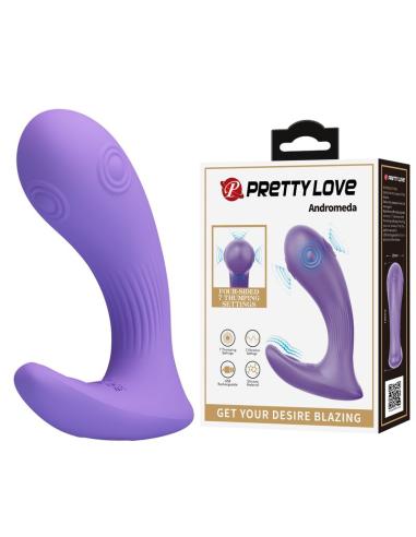 Pretty love - andromeda vibrador de doble estimulación recargable morado