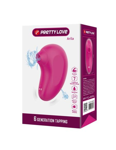 Pretty love - arila succionador de clítoris con vibración recargable rosa