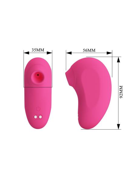 Pretty love - arila succionador de clítoris con vibración recargable rosa